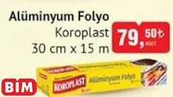 KOROPLAST ALÜMİNYUM FOLYO